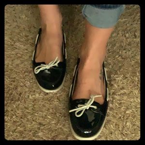 Michael Kors Patent Leather Boat Shoes Size 10